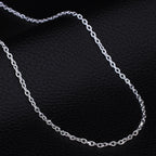 wholesale 5pcs/lot 925 Sterling Silver Chain necklace,Fashion Men/Women DIY Jewelry Rolo Chain 1mm Necklace 16 18 20 22 24" mbzr