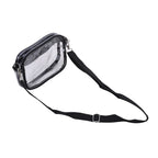 Women Solid Color Clear Transparent Shoulder Bag Front Pocket Casual Crossbody Handbag Purse Simple Mini Daily Shopping Walking Outings mbzr