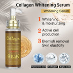 AILKE Face And Body Whitening Serum, Hydration Moisturizing, Dark Spots Remover, Skin Glowing, Even Skin Tone, 100ML/3.52 OZ mbzr