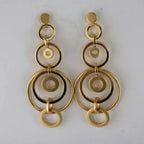 New Geometric Gold Color Hoops Hollow Earrings For Women Fashion Jewelry