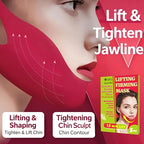 V-Shaped Cooling Slimming Face Mask: Removes masseter muscles, tightens double chin, burns facial fat, deeply hydrates, shaping bandage anti-aging beauty product, new product launch mbzr