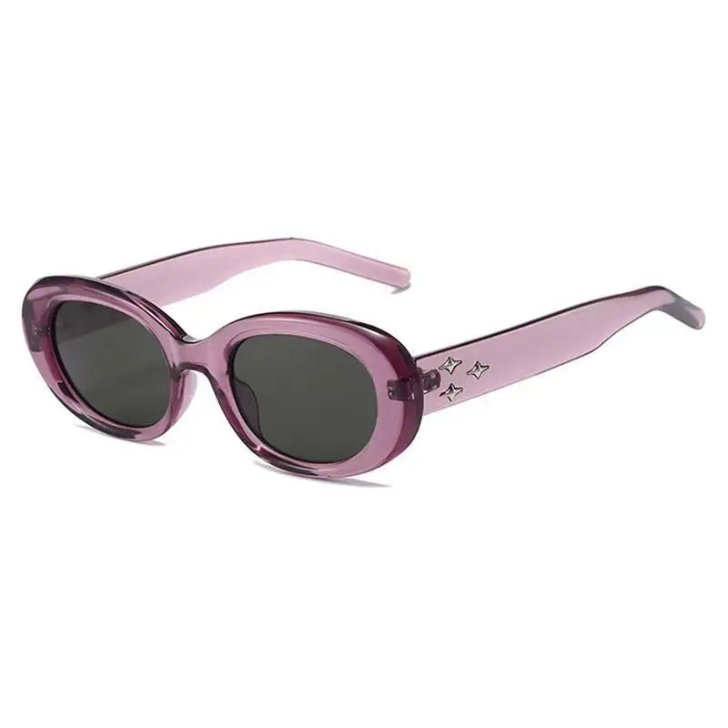 New Korean version gm personalized spice girl style American sunglasses three stars retro oval small frame premium sunglasses