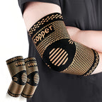 2 Pieces of Copper Ion Sports Elbow Pads, Elbow Compression Joint Protective Sleeves, Basketball, Football and Tennis Fitness Protective Gear mbzr