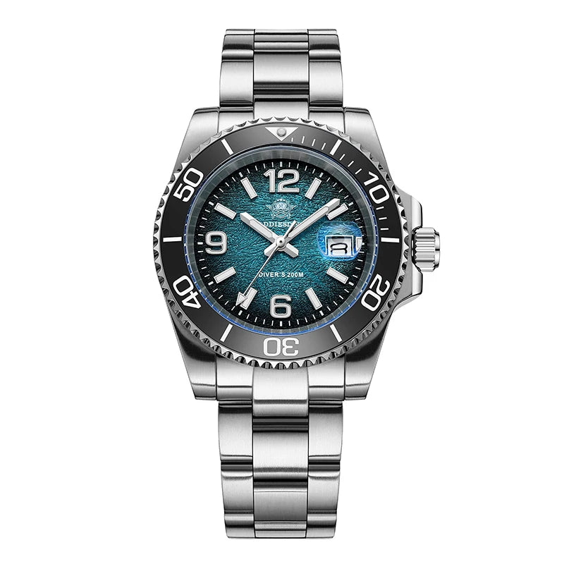 ADDIESDIVE 2026 New Outdoor Diving Quartz Watch Men 200M Waterproof BGW9 Luminous Calendar Display Stainless Steel Wristwatches