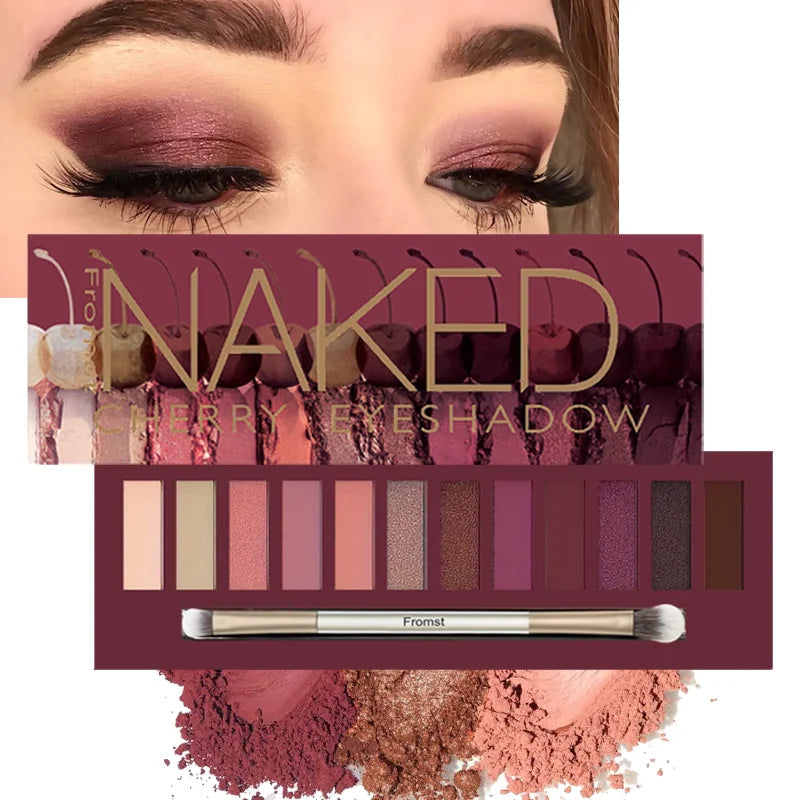 Eyeshadow Palette Mirror Packaging Pearlescent Shimmer Long-lasting Easy to Apply mbzr