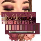 Eyeshadow Palette Mirror Packaging Pearlescent Shimmer Long-lasting Easy to Apply mbzr