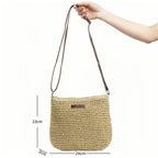Elegant Light Paper Rope Bag - Bohemian Handmade Style, Hot-Selling Beach/Casual Bag (Crossbody & Shoulder Tote) mbzr