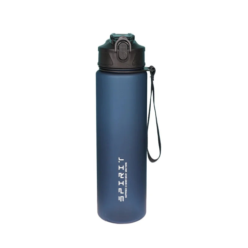 750ml Water Bottle with Straw Time Marker Large Capacity Motivational Plastic Leakproof Water Jug for Gym Travel Outdoor Sports mbzr