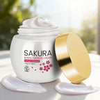 Sakura Face Cream | Infused With Collagen And Niacinamide To Deeply Nourish Dry Skin. Apply To Face And Neck For Complete Care. mbzr