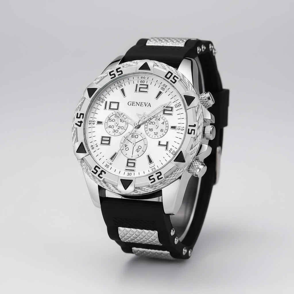 Elegant Men&women; Quartz Watch - Sleek Business Style with Silicone Strap, Suitable for Men & Women, Festival Gift mbzr