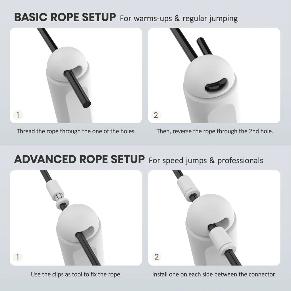 Smart Digital Jump Rope with Counter & Timer Adjustable Speed for Fitness Tangle-Free mbzr