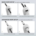 Smart Digital Jump Rope with Counter & Timer Adjustable Speed for Fitness Tangle-Free mbzr