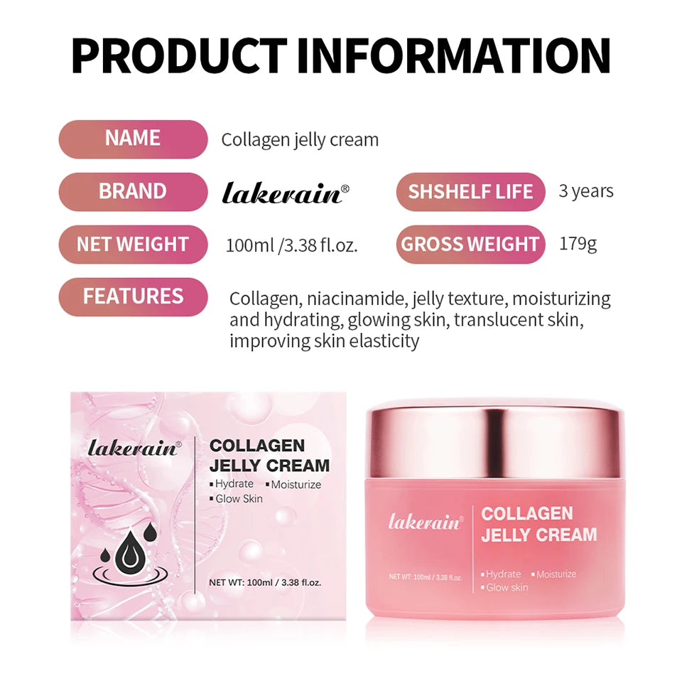 Anti Aging Collagen Face Cream 100ml Niacinamide Moisturizer Hydrating Gel For Tightening Soothing Firmness Skincare mbzr
