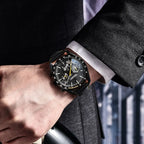 PAGANI DESIGN 2025 New Moon Dark Men's Watches Luxury Quartz Watch Men Skeleton Sport Chronograph AR Sapphire glass Wrist Watch