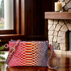 Gradient Embossed Wristlet Clutch Bag, Outdoor Portable Pouch, Lightweight Zipper Wristlet, Daily Hand Purse, Versatile Organizer Bag for Commute, Multi-Pocket Phone Card Holder, Fashionable Pouch for Outdoor Activities mbzr
