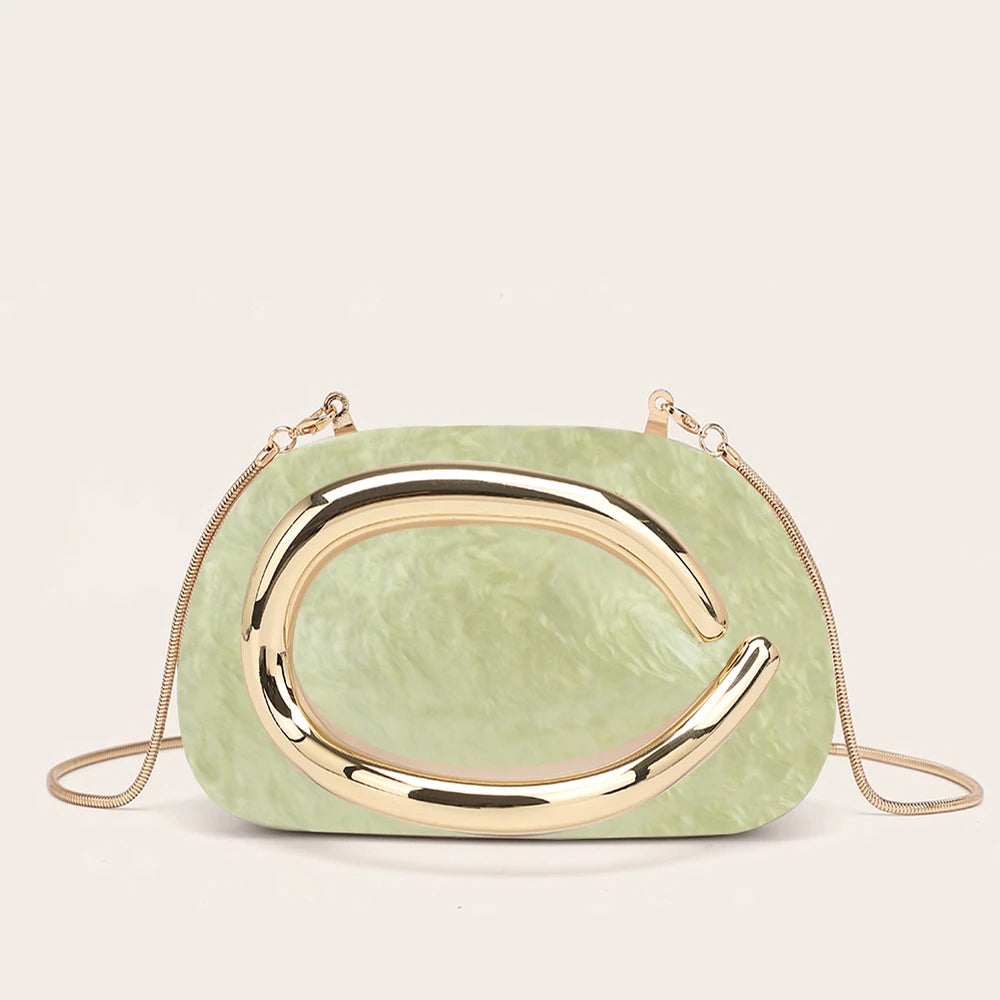 Women's Luxury PVC Box Clutch Bag for Party & Wedding