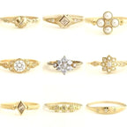 Hot Selling Gold Plated Stainless Steel Rings For Women Heart Ring Jewelry Accessories