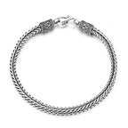 925 Sterling Silver Bracelet Chain Vintage for Men Women Luxury Wedding Jewelry Engagement Fashion Party Gifts mbzr