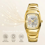2PCS Couple Watches Luxury Fashion Men Women Matching His and Hers Quartz Watches Simple Band with Gift Box mbzr