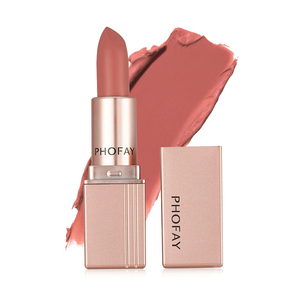 PHOFAY 8--Color Matte Lipstick: Velvet Lip Color, Smooth, Waterproof, Long-Lasting Color Lip Makeup mbzr