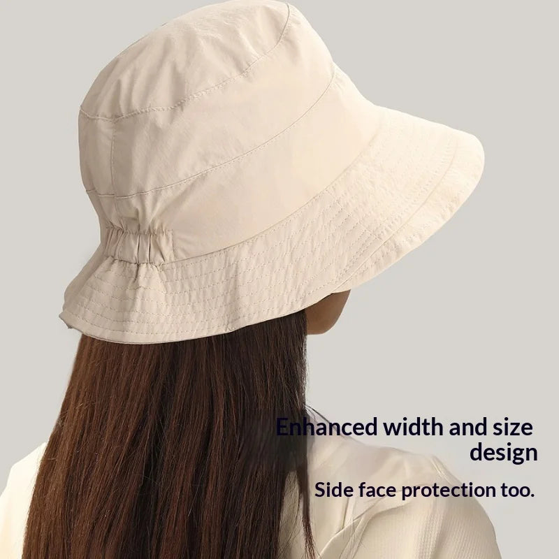 1pc Japanese Style Fisherman Hat for Women Sun-Proof UV Protection Sun Hats Quick-Drying Camping Alpine Cap Bucket Hat