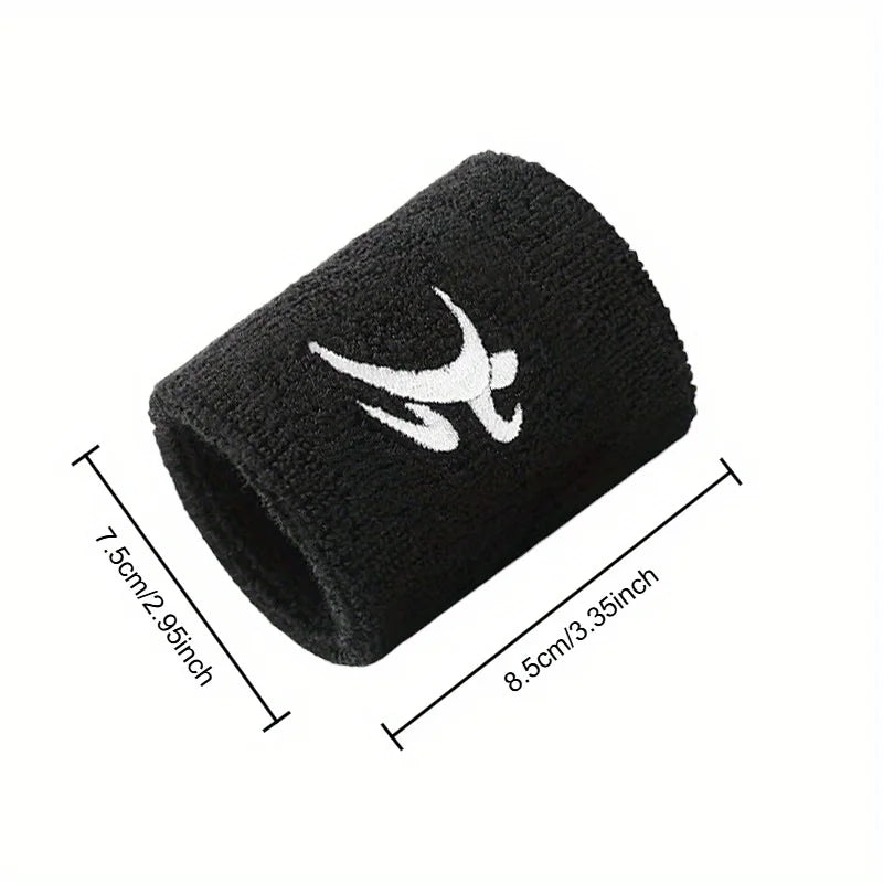 Non-slip fitness wristband - high-strength elastic sports strap, suitable for running, basketball, weightlifting - sweat-absorbing support protective gear - suitable for all hand types of men and women (black/blue/red) - trai mbzr