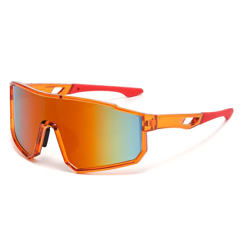 Mountain climbing sunglasses with UV protection, outdoor sports glasses for hiking and cycling, windproof mountaineering goggles with large European and American frames mbzr