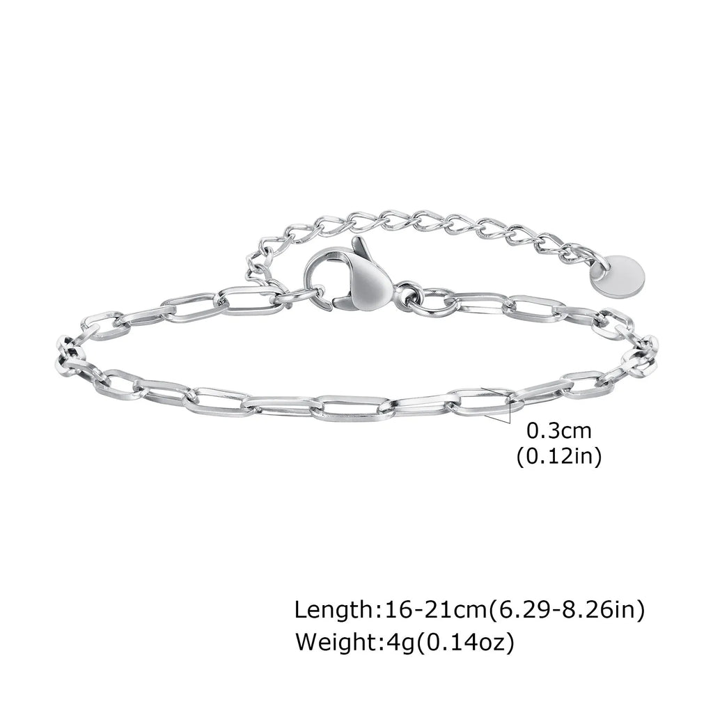 1/2/3pcs Chain Bracelet for Men Women,Stainless Steel Twisted Rope Cuban Chain Wristband,Hip Hop Minimalist Jewelry Gift