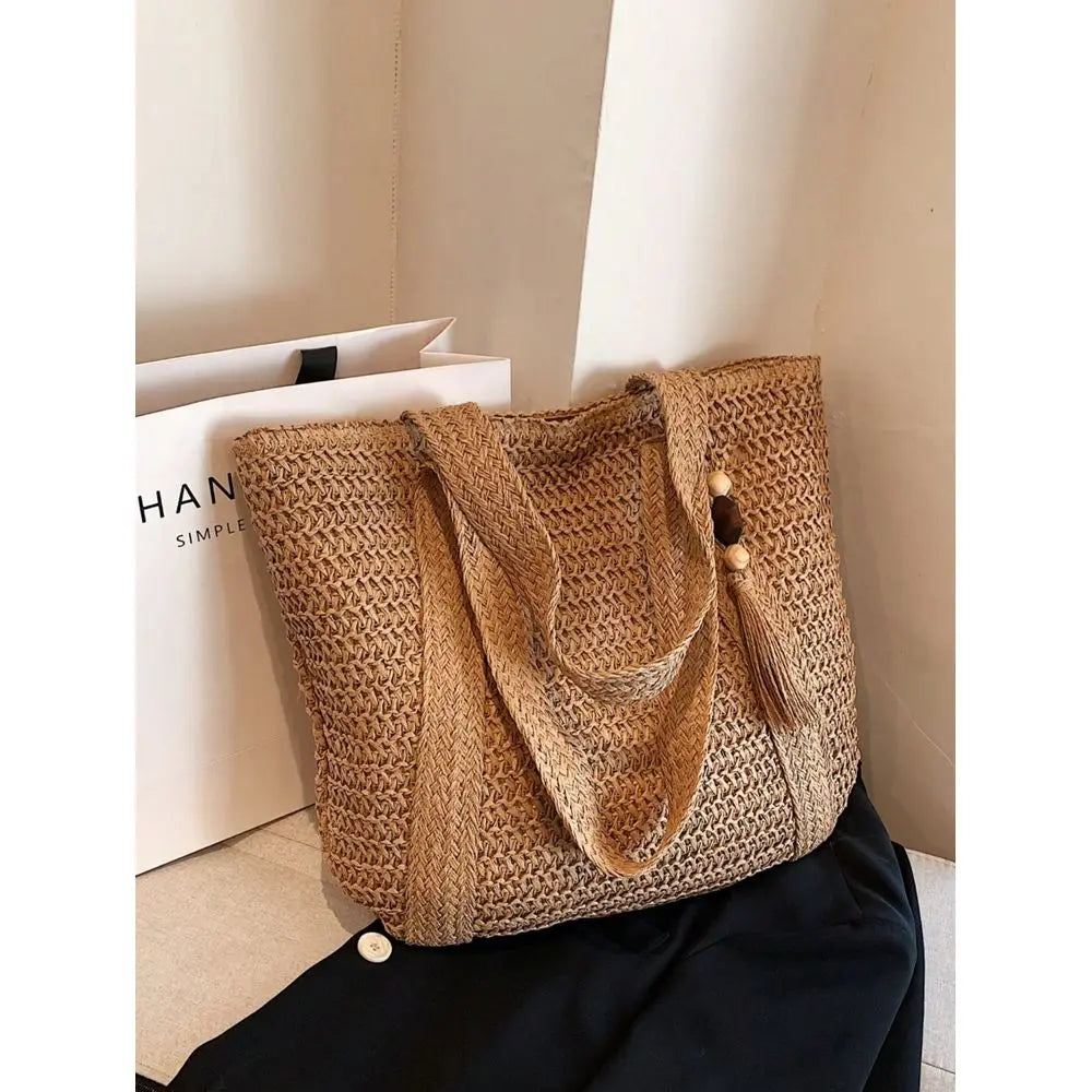 Arrival Fashionable Woven Beach Tote Bag With Elegant Design For Travel Or Daily Use Bohemian Style Shoulder Hand Bag With Tass mbzr