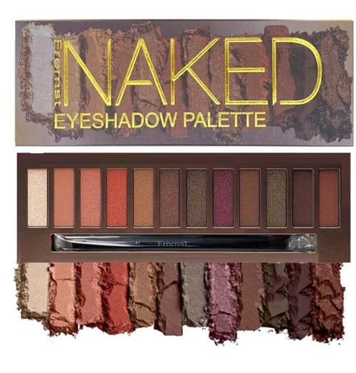 12-color eyeshadow palette, mirror packaging, pearlescent shimmer, stage makeup effect, long-lasting, easy to apply, waterproof mbzr