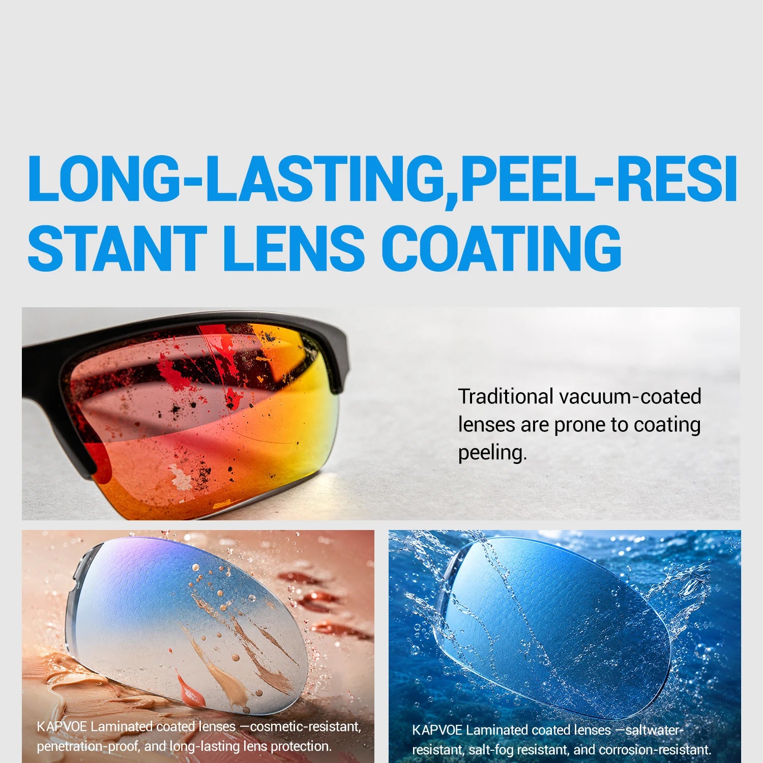 KAPVOE Anti-Glare Polarized Cycling Sunglasses Fashion Men Women Ultralight Fishing Glasses MTB Bicycle Marathon Sports Glasses Large-Frame Sports Running UV400 Goggles