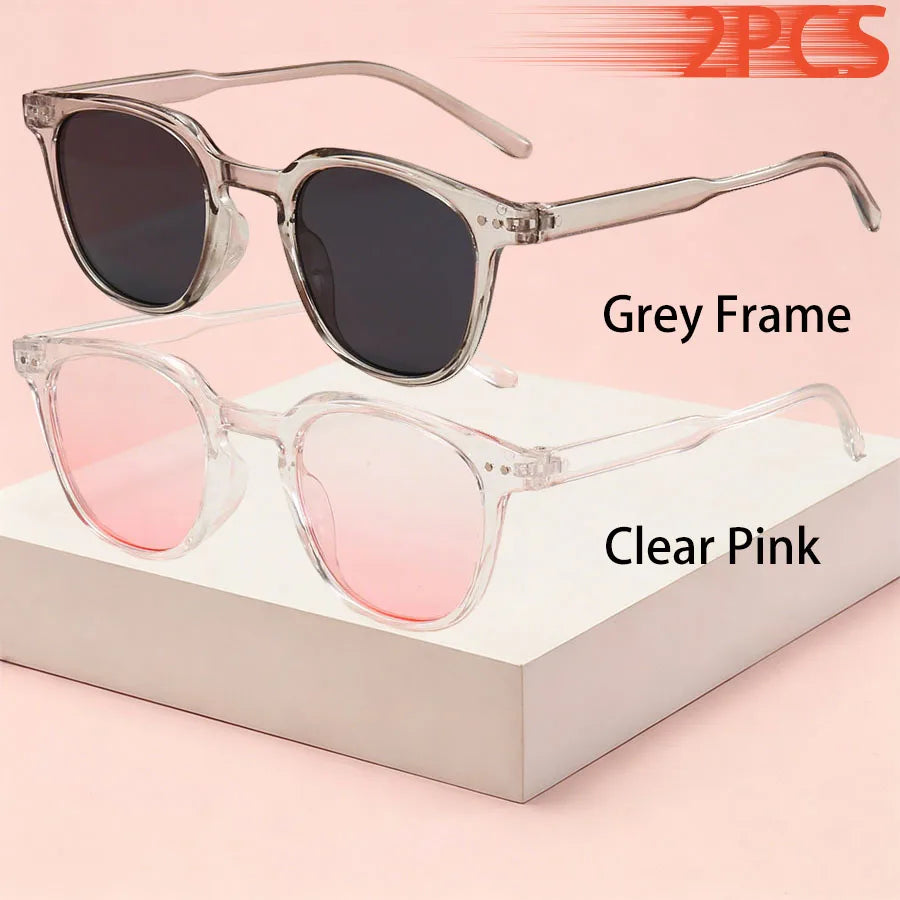 1-2PCS Fashion Small Round Unisex Cartier Glasses Blush Gradient Lenses Sunglasses For Women Men Classic Metal Decoration Sun Glasses Outdoor Driving Shade Sunglasses