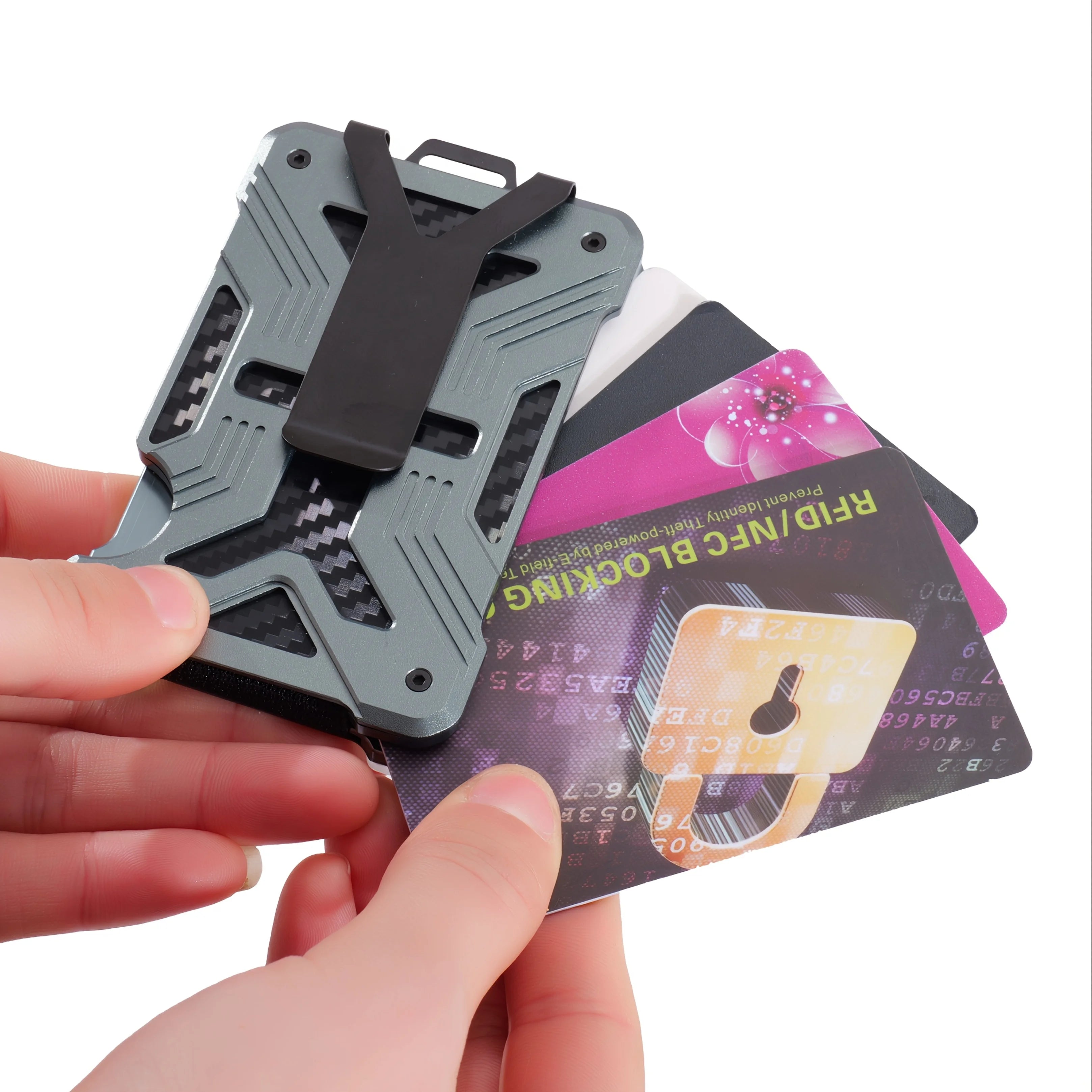 RFID Aluminum Metal Card Holder Minimalist Wallet Unisex