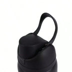 Insulated Stainless Steel Water Bottle with Straw for Sports and Travel, BPA-Free, 24oz, Foggy Tide (Black) mbzr