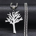 Fashion Geometric Pendant Necklace Square Round Street Rock Female Hip Hop Retro Titanium Steel Accessories Wholesale