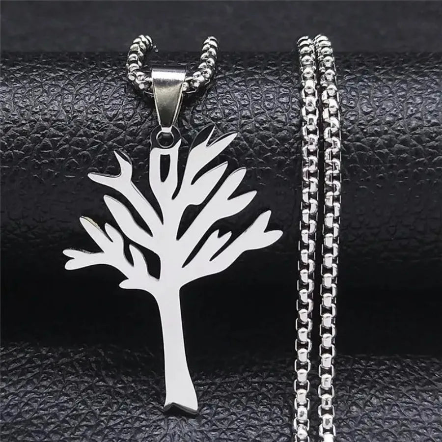 Fashion Geometric Pendant Necklace Square Round Street Rock Female Hip Hop Retro Titanium Steel Accessories Wholesale