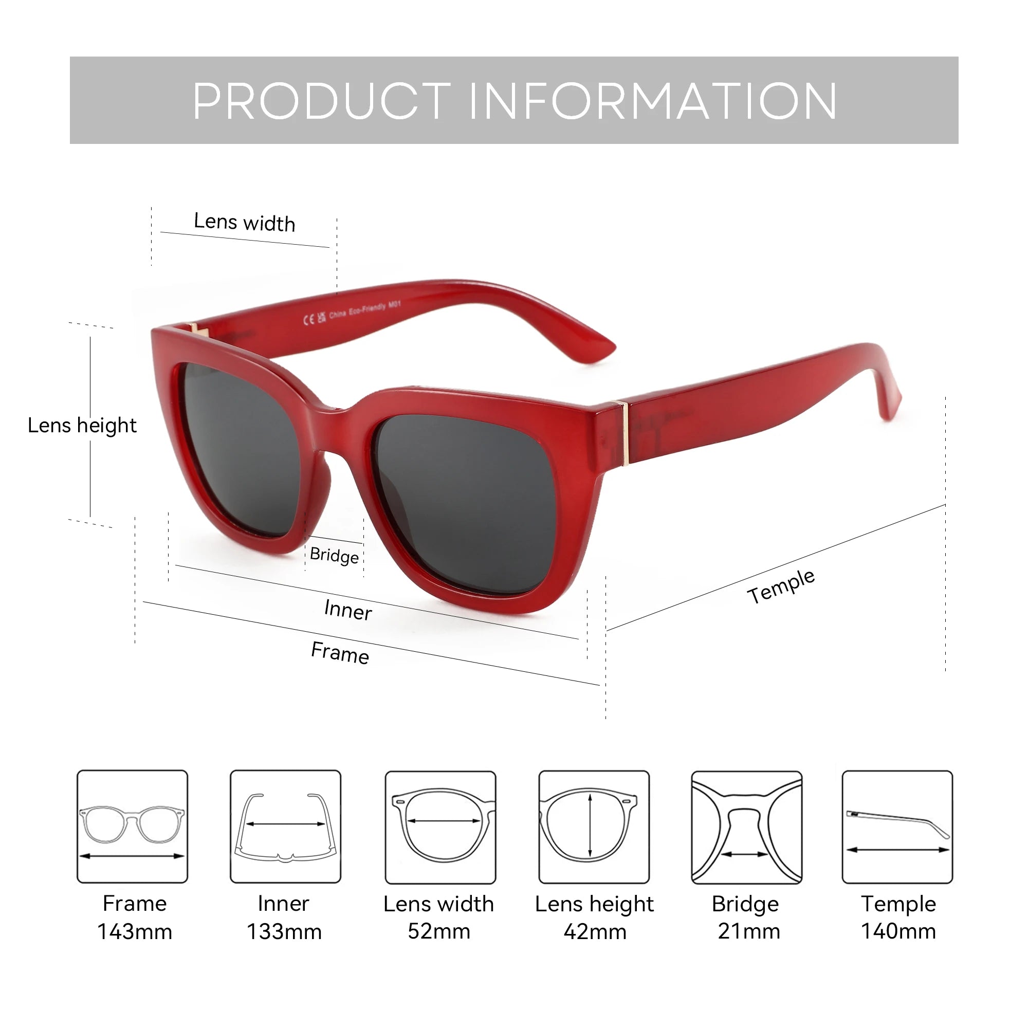 ZENOTTIC Square  UV400 Protection Sunglasses for Women Vintage Polarized Sun Glasses Trendy Shades Fashion Style