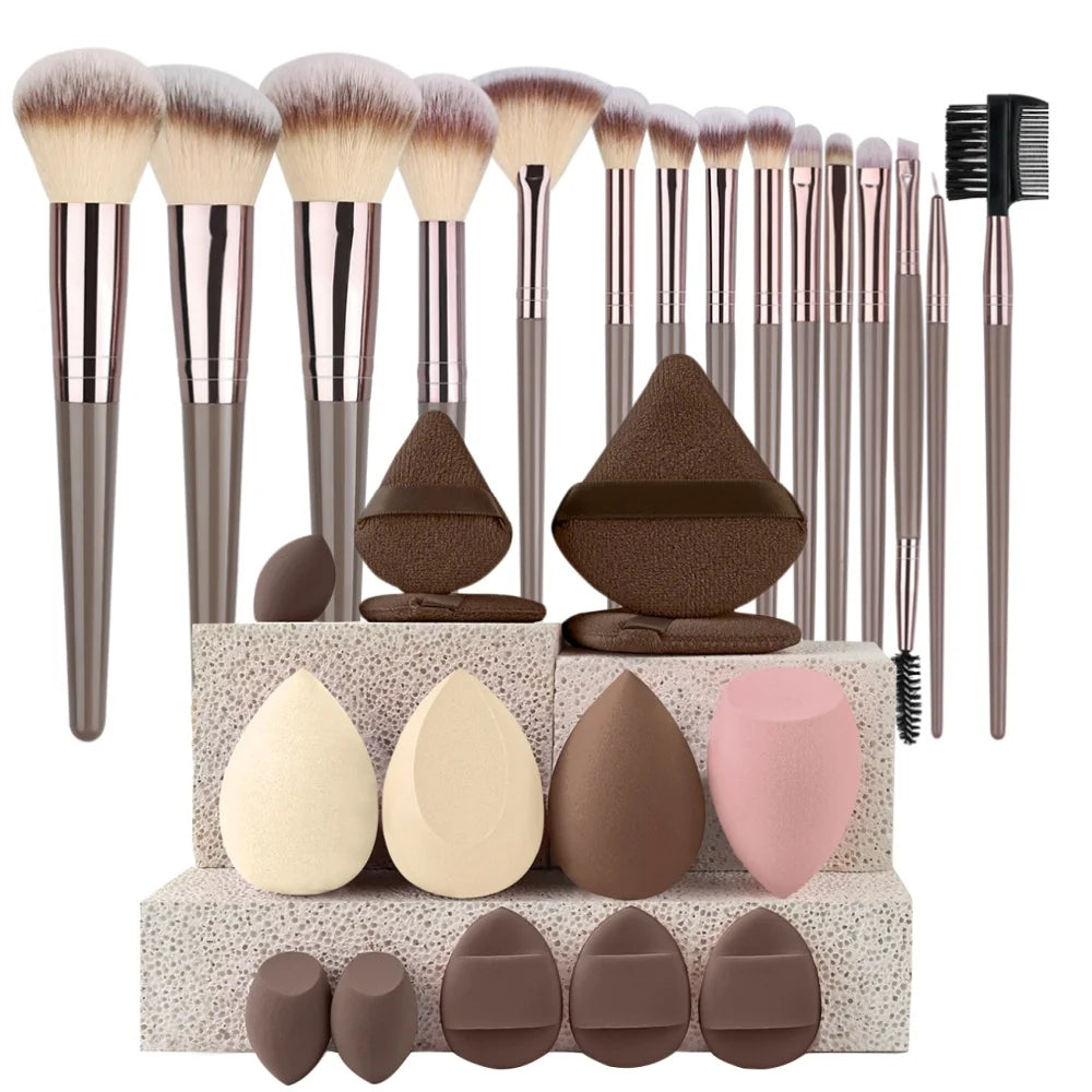 3-20Pcs Premium Makeup Brushes Set Soft Fluffy Beauty Cosmetic Foundation Makeup Brush Eyeshadow Blush Kabuki Make Up Tools mbzr