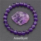 JD Amethyst Bracelet Made of Real Natural Stone Beads Body-Purifying Geniune Amethyst Natural Crystal Bracelet for Women Pulsera mbzr