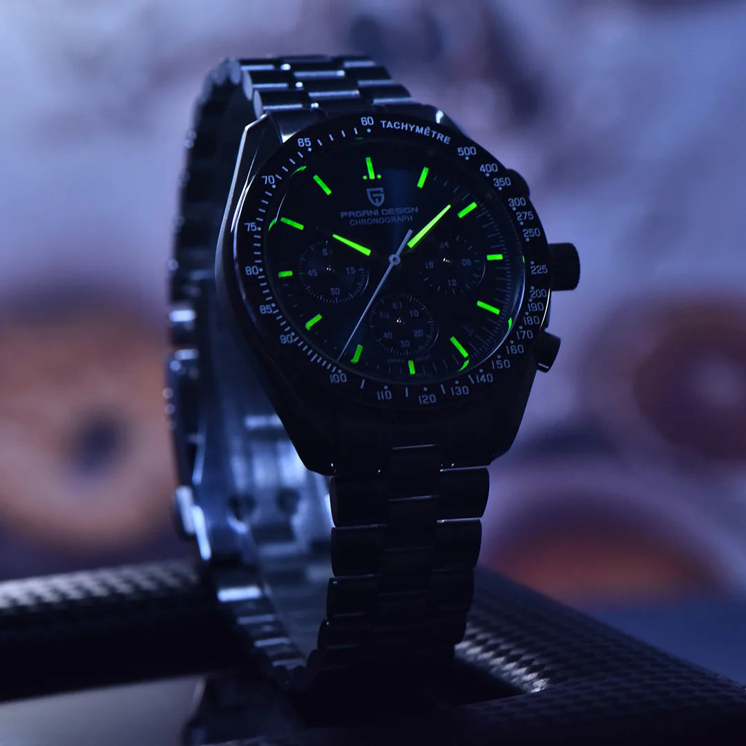 PAGANI DESIGN New Rock Blues Luxury Quartz Watch for Men Sports Chronograph AR Sapphire Crystal 2026 Luminous Wrist Watch Men Japan VK63