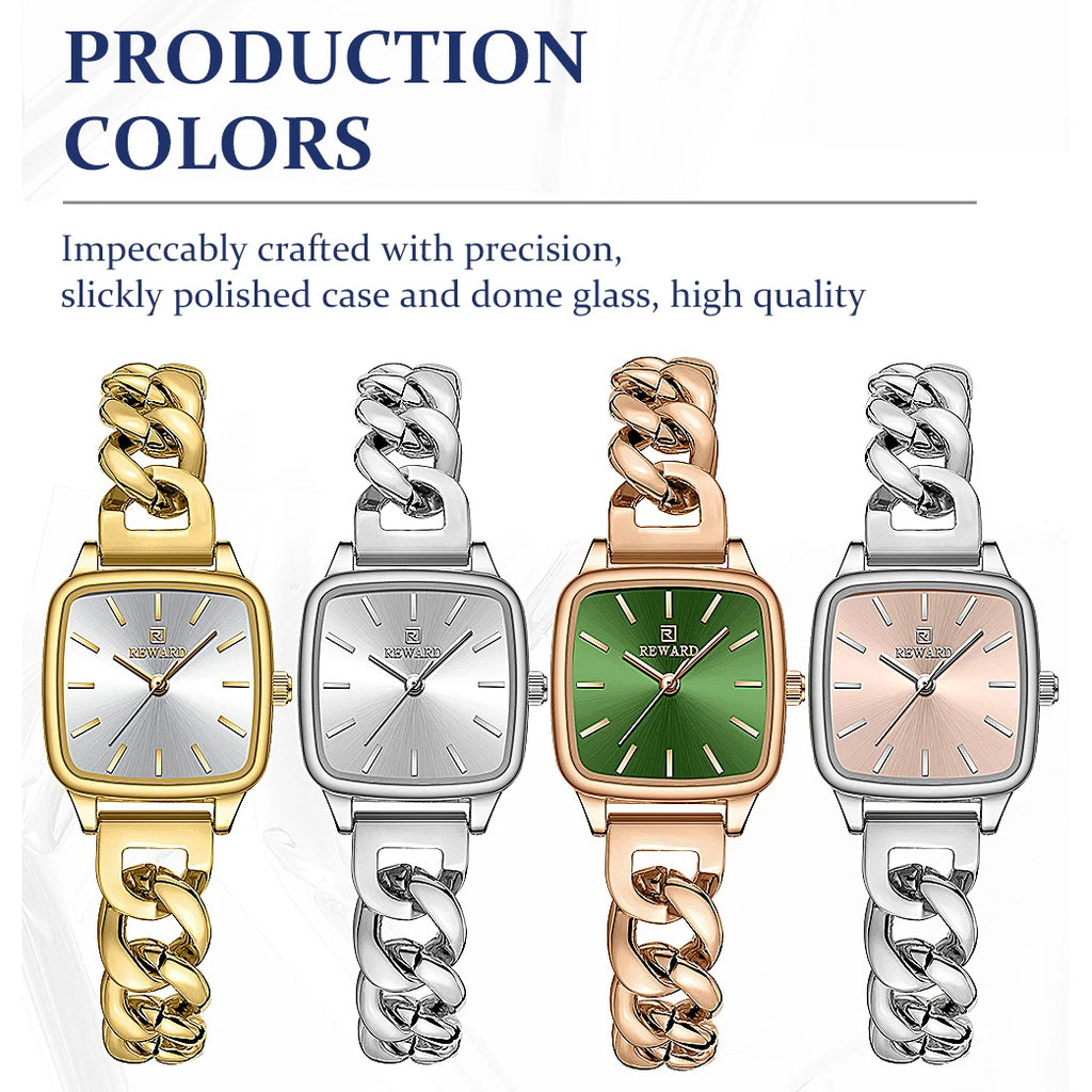 REWARD Women Quartz Watches Luxury Ladies Watch Waterproof Luminous Watches Elegant Female Clock
