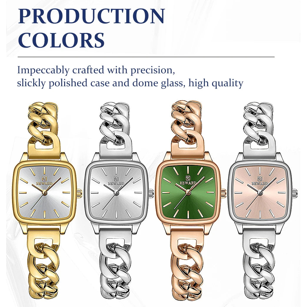 REWARD Women Quartz Watches Luxury Ladies Watch Waterproof Luminous Watches Elegant Female Clock