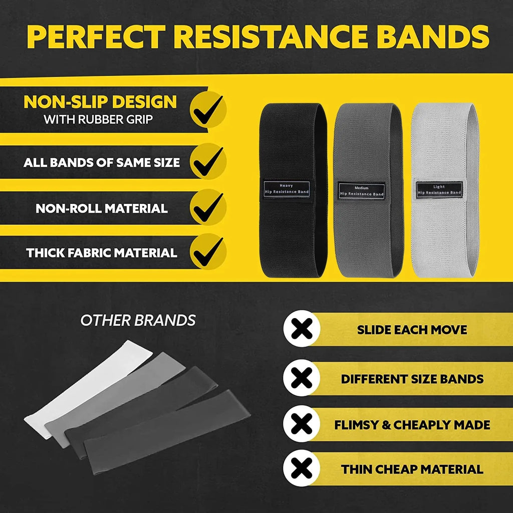 Glute Thigh Elastic Workout Bands Fabric Resistance Hip Booty Bands Squat Circle Stretch Fitness Strips Loops Yoga Gym Equipment mbzr