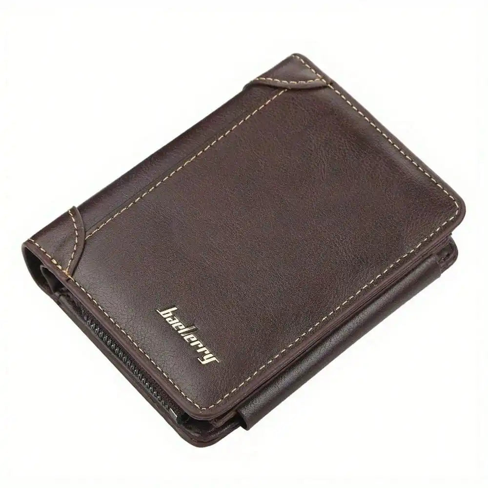 New PU Leather Men Wallets High Quality Zipper Short Desigh Card Holder Male Purse Vintage Coin Holder Men Wallets