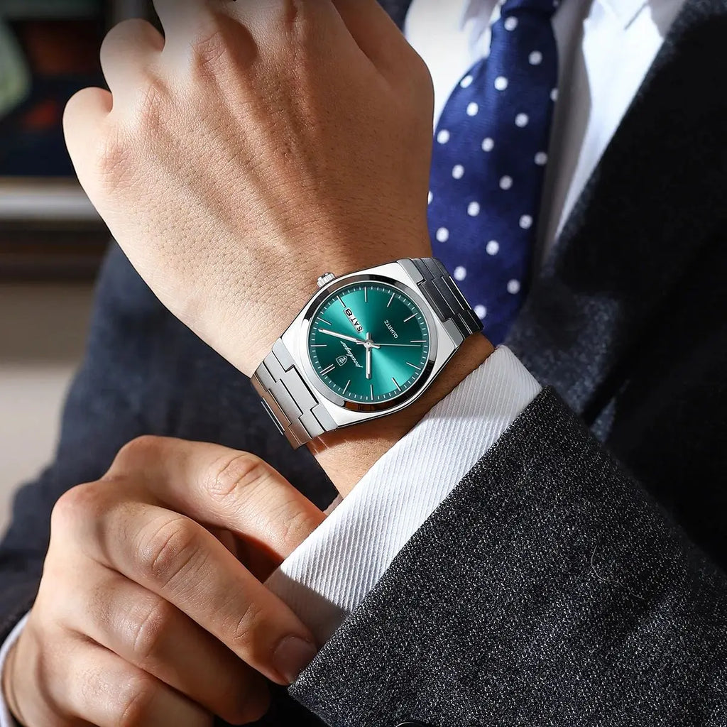 POEDAGAR Luxury Men's Watches Waterproof Luminous Date Week Men Watch Stainless Steel Casual Fashion Quartz Man Wristwatch Reloj mbzr