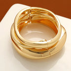 3 bracelets set European and American new high-end sense simple temperament women's bracelet light luxury niche cold wind bracelet bright opening irregular simple wind bracelet