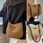 Elegant Light Paper Rope Bag - Bohemian Handmade Style, Hot-Selling Beach/Casual Bag (Crossbody & Shoulder Tote) mbzr
