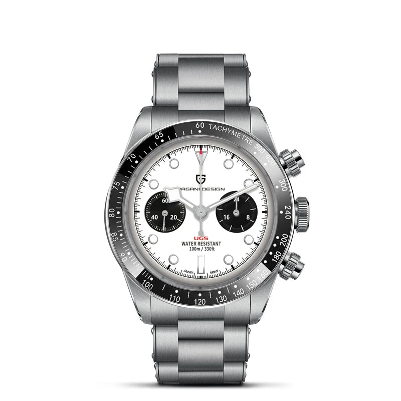 2026 New Retro Panda Mens Watches PAGANI DESIGN Luxury Quartz Watch For Men Chronograph AR Sapphire Waterproof Sports Clock Gift