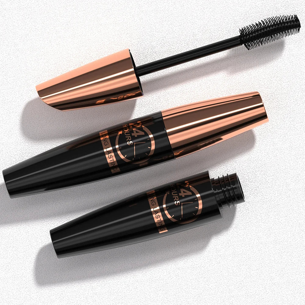 3Pcs/Set Waterproof Black Mascara Fiber Eyelash Extension Makeup Long-Lasting Volume mbzr