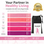 TPE Resistance Bands Set 5 Levels Non-Slip Exercise Booty Bands for Hip Legs Glutes Workout Yoga Fitness mbzr